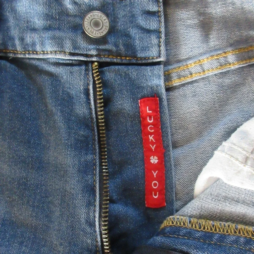 LUCKY BRAND 223 Straight Leg Jeans Mens Sz 34x29 Blue Classic Stretch Denim NWT